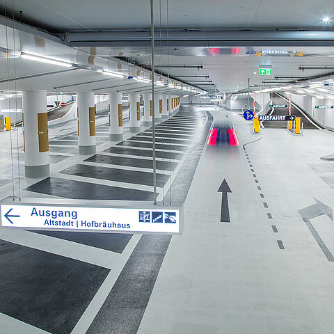 Hofbräuhaus Parkgarage Innenansicht