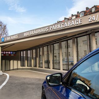 Hofbräuhaus Parkgarage Einfahrt