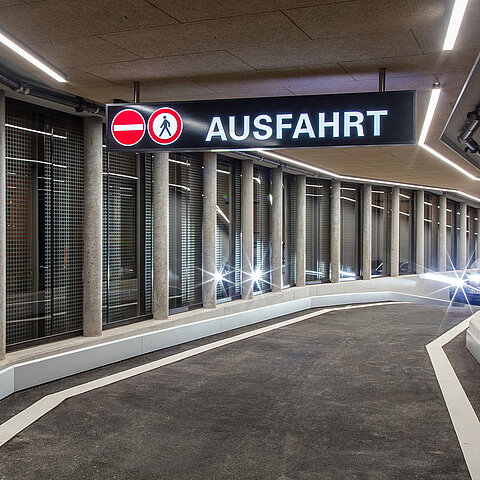 Hofbräuhaus Parkgarage Ausfahrt